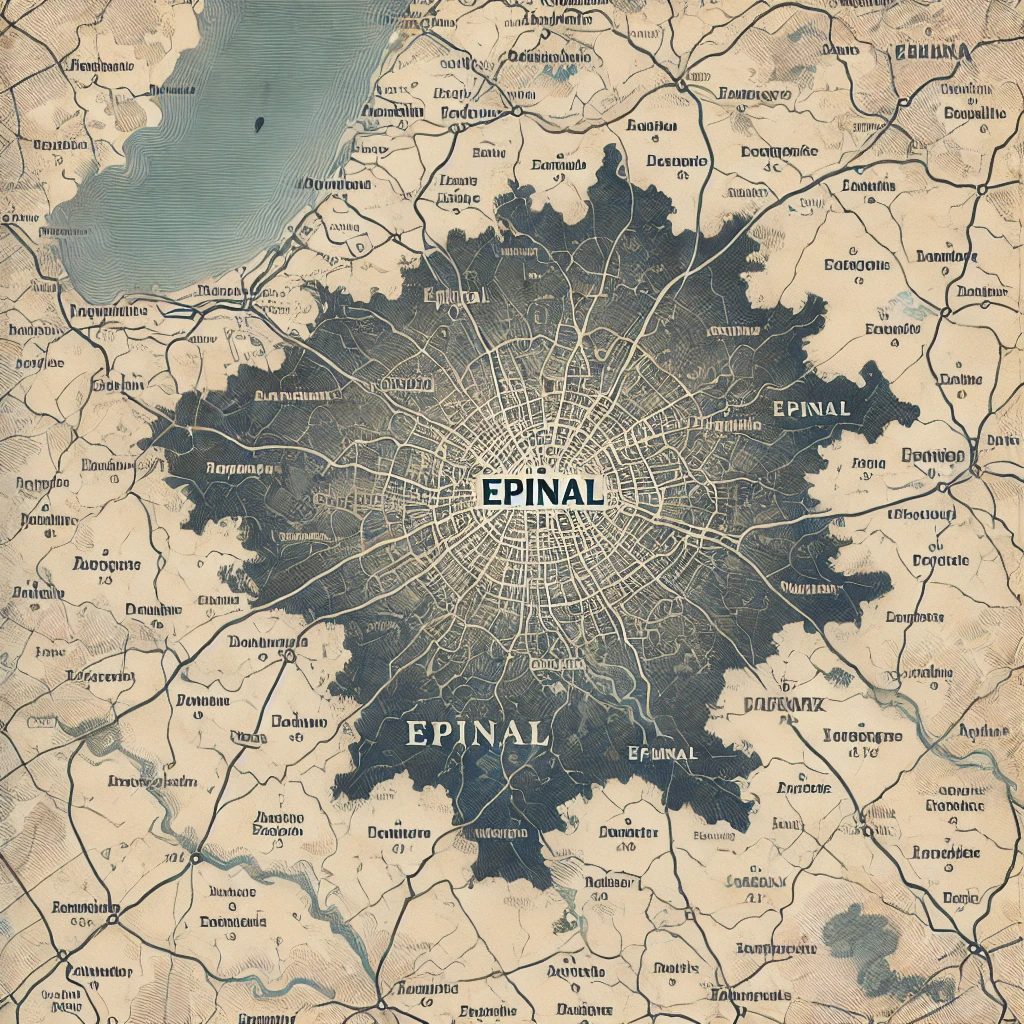 Carte ville d'Epinal