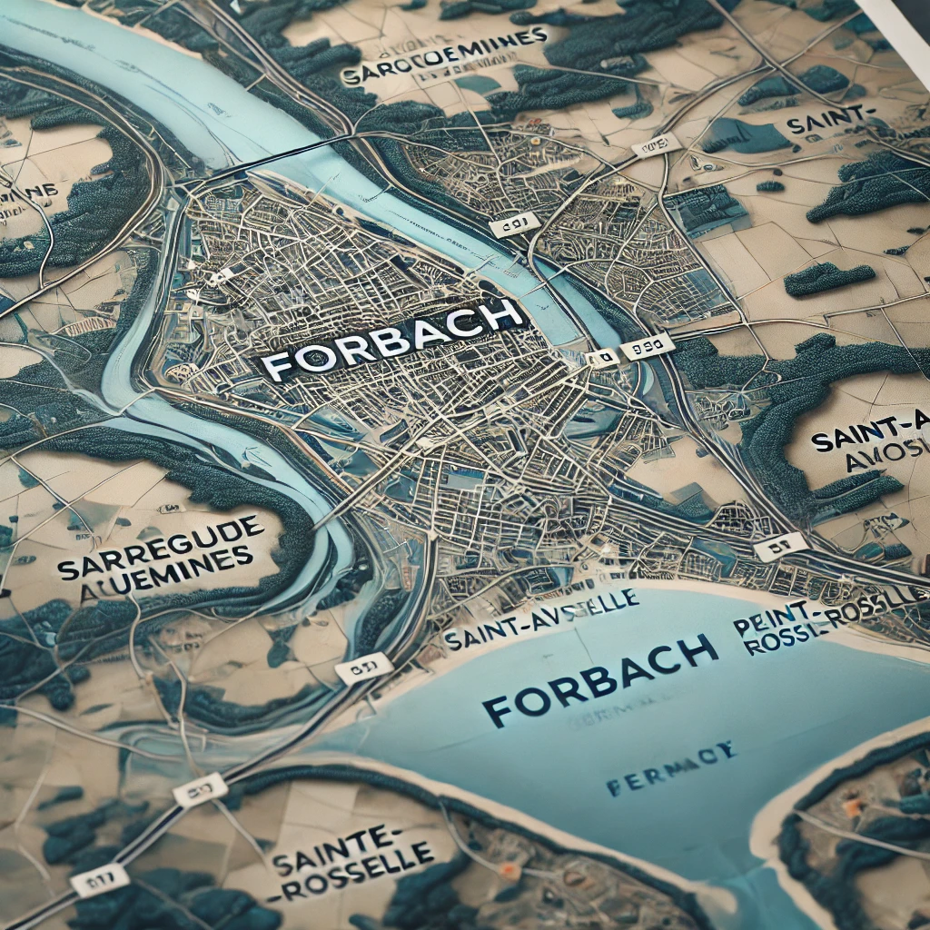 Carte ville de Forbach