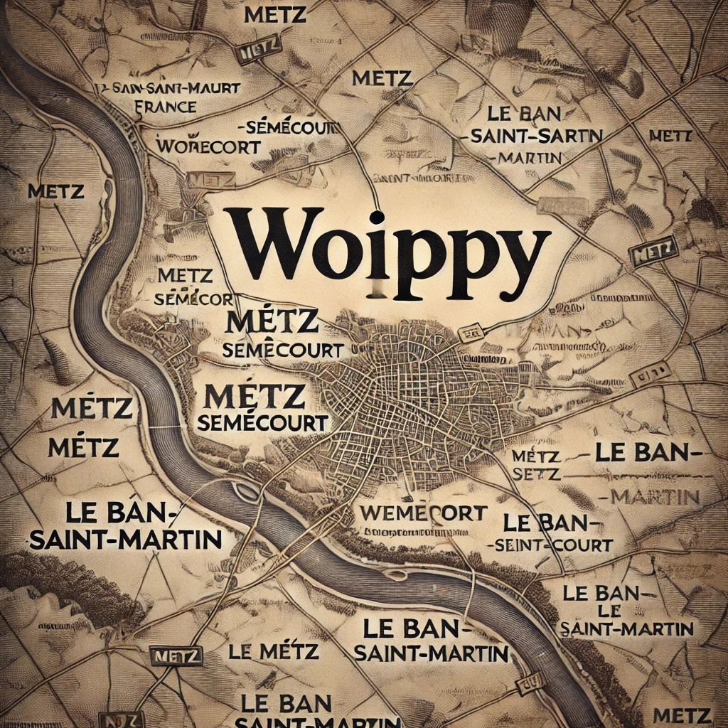 Carte ville de Woippy